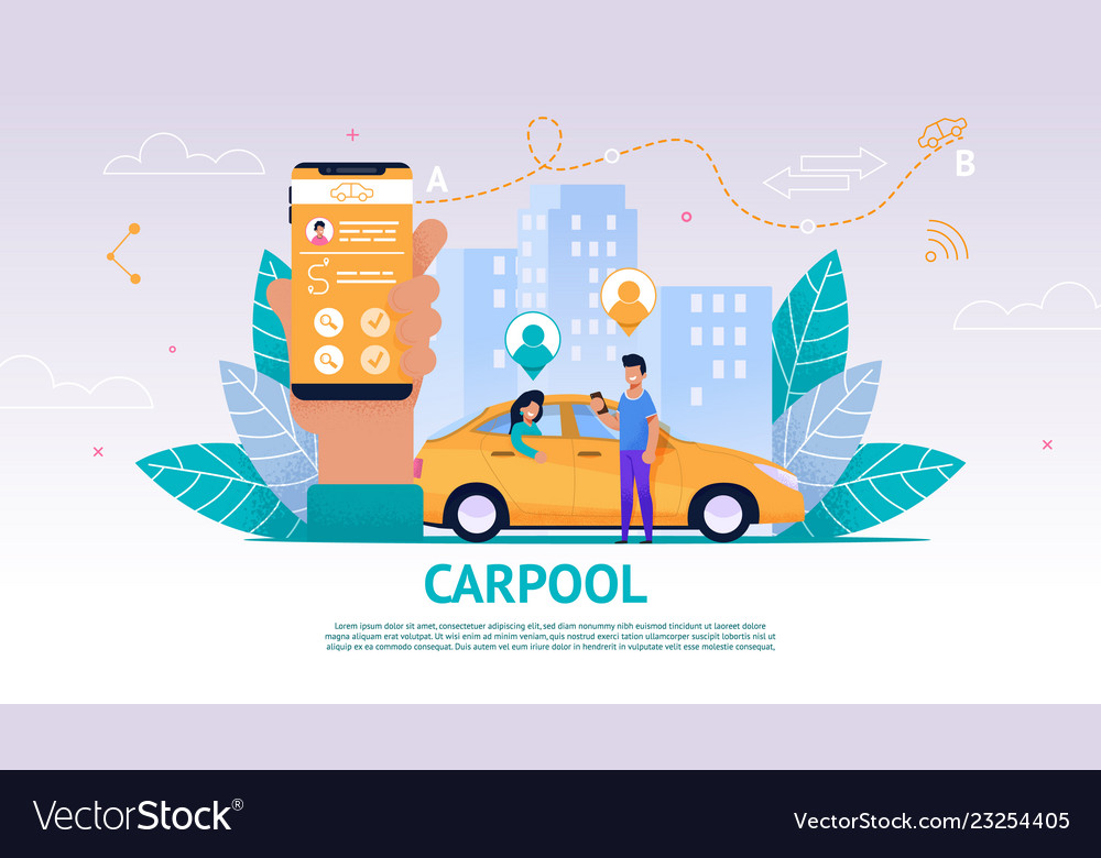 Guy and girl in yellow car carpool