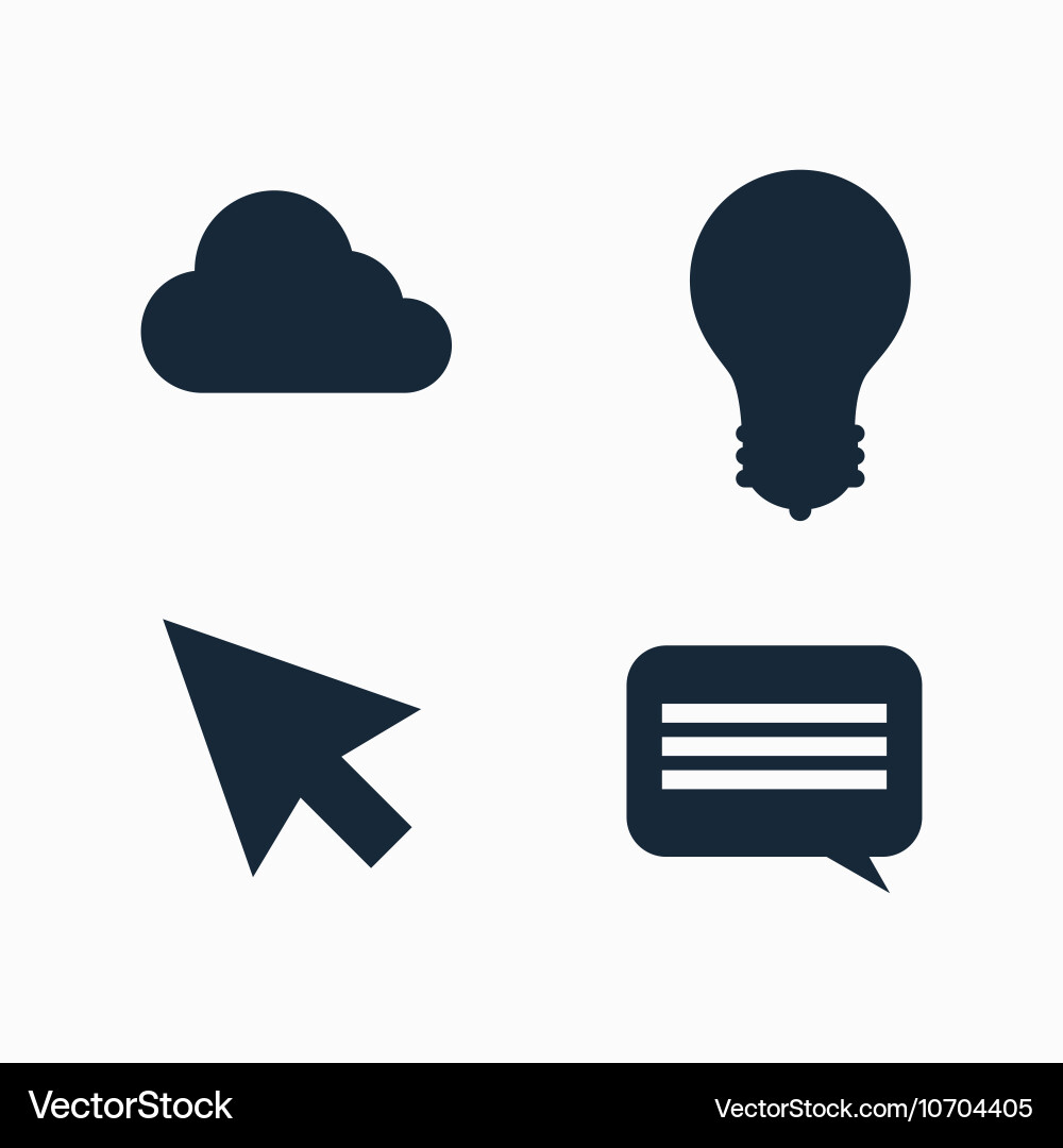 Set Social Media Isolated Design Royalty Free Vector Image