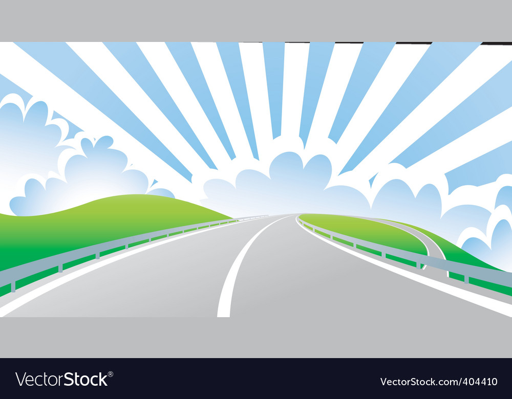 Bridge The Intersection Royalty Free Vector Image