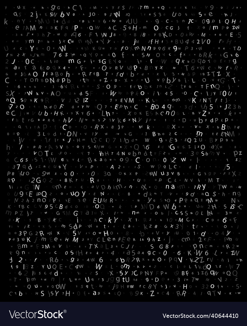 Corrupted source code of computer security vector image Corrupted source code of computer security