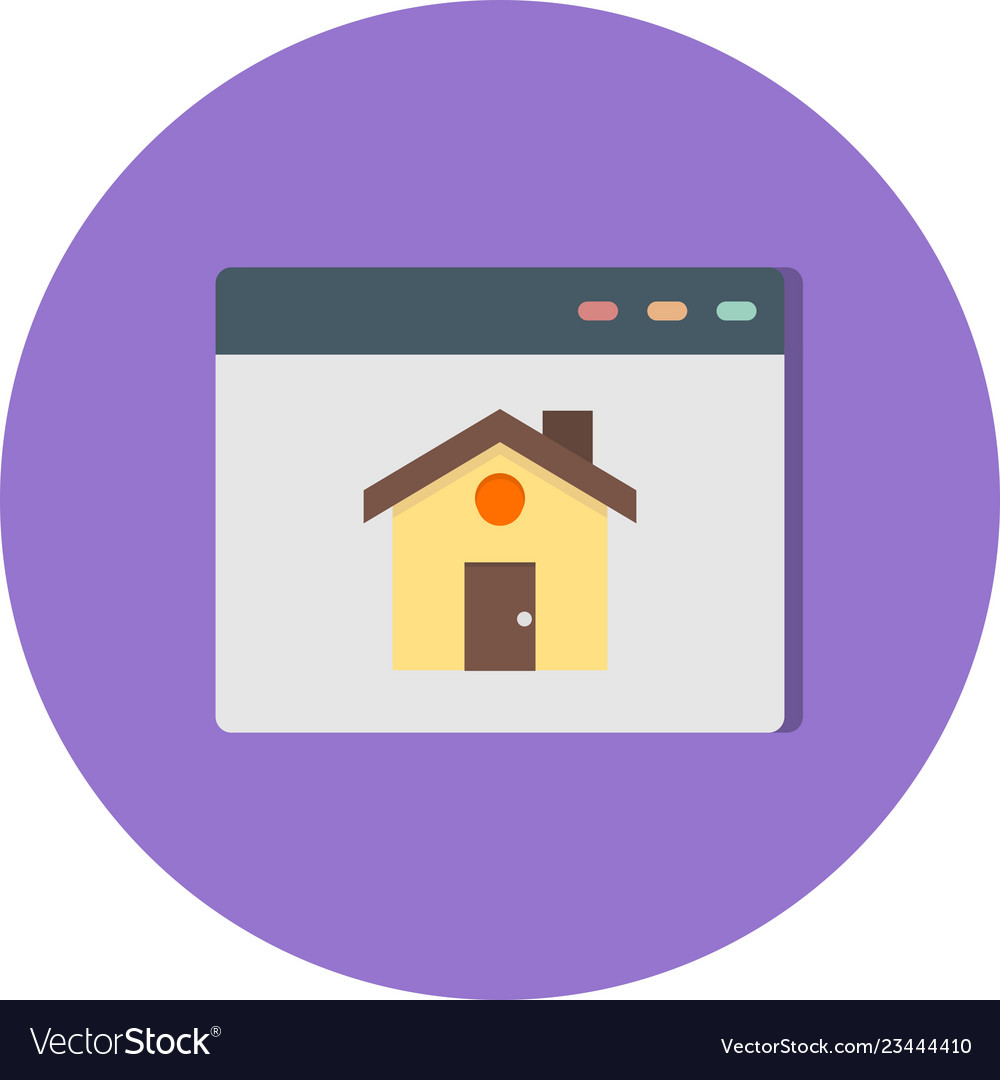 Homepage icon Royalty Free Vector Image VectorStock