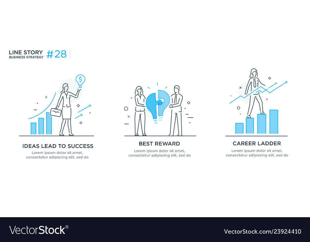 Set of concept with businessmen vector image Set of concept with businessmen