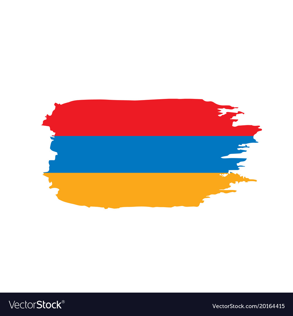 Printable Vector Map of Armenia - Flag