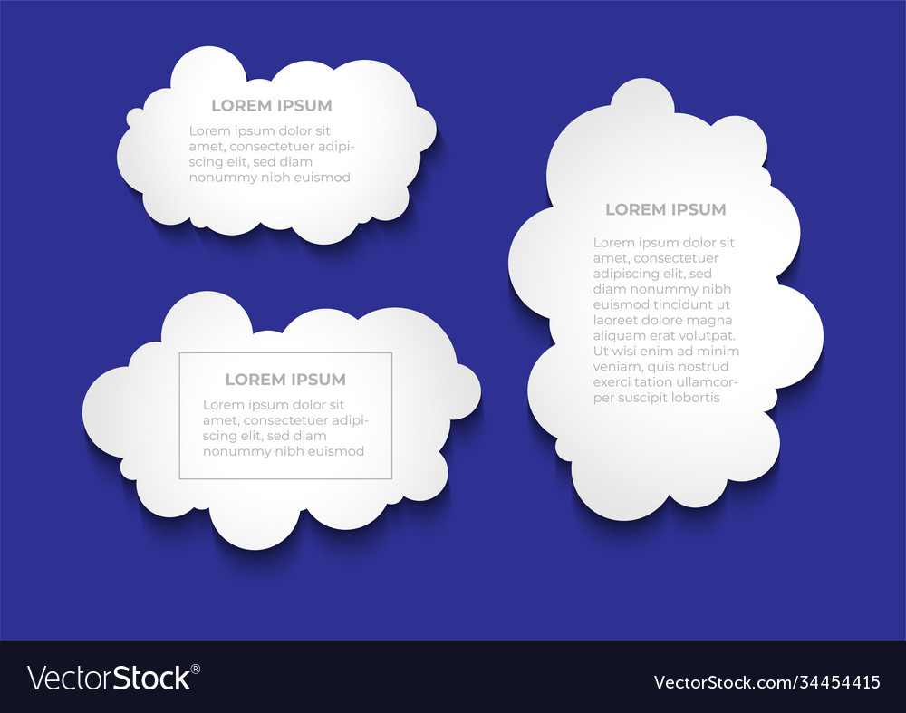 Business Infografikelement in Wolkenform