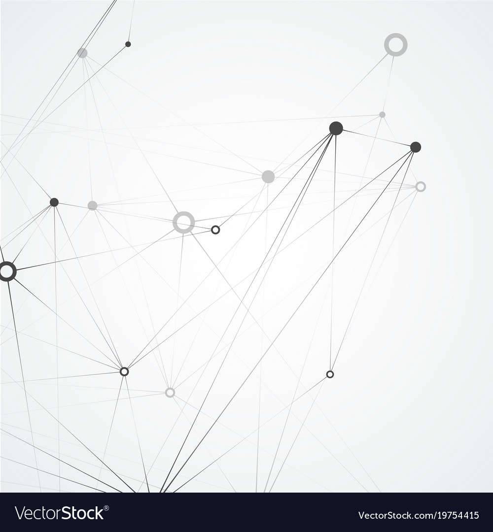Connect network background with dots and lines