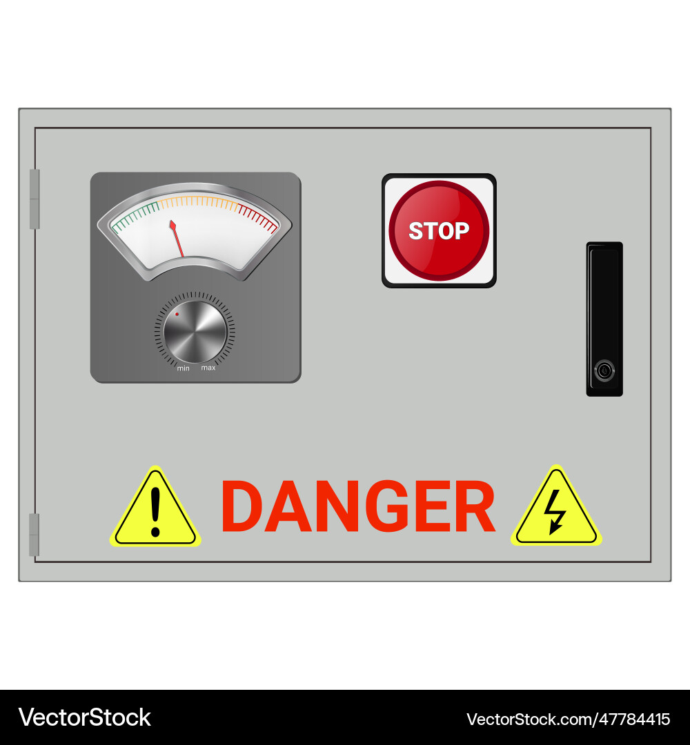 Control panel production Royalty Free Vector Image