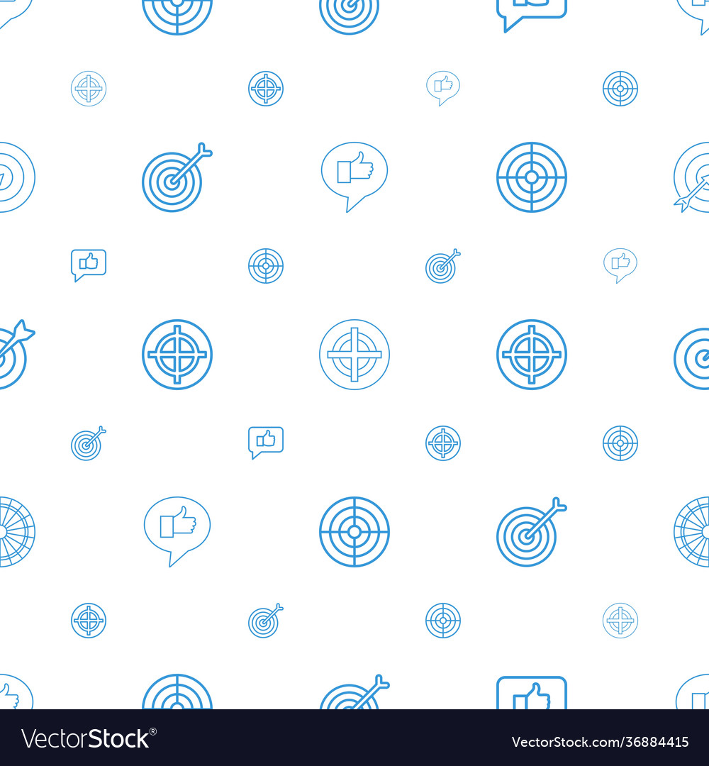 Dartboard icons pattern seamless white background