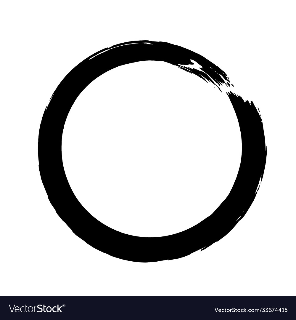 Enso zen buddhist symbol Royalty Free Vector Image