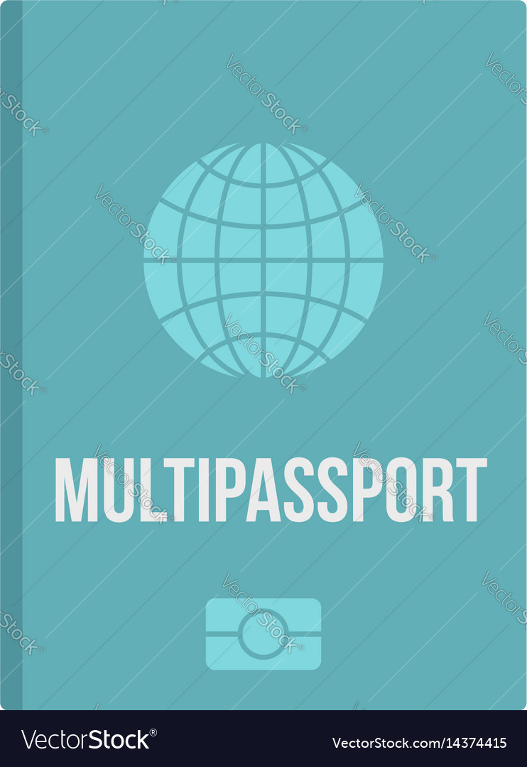 Passport icon isolated Royalty Free Vector Image