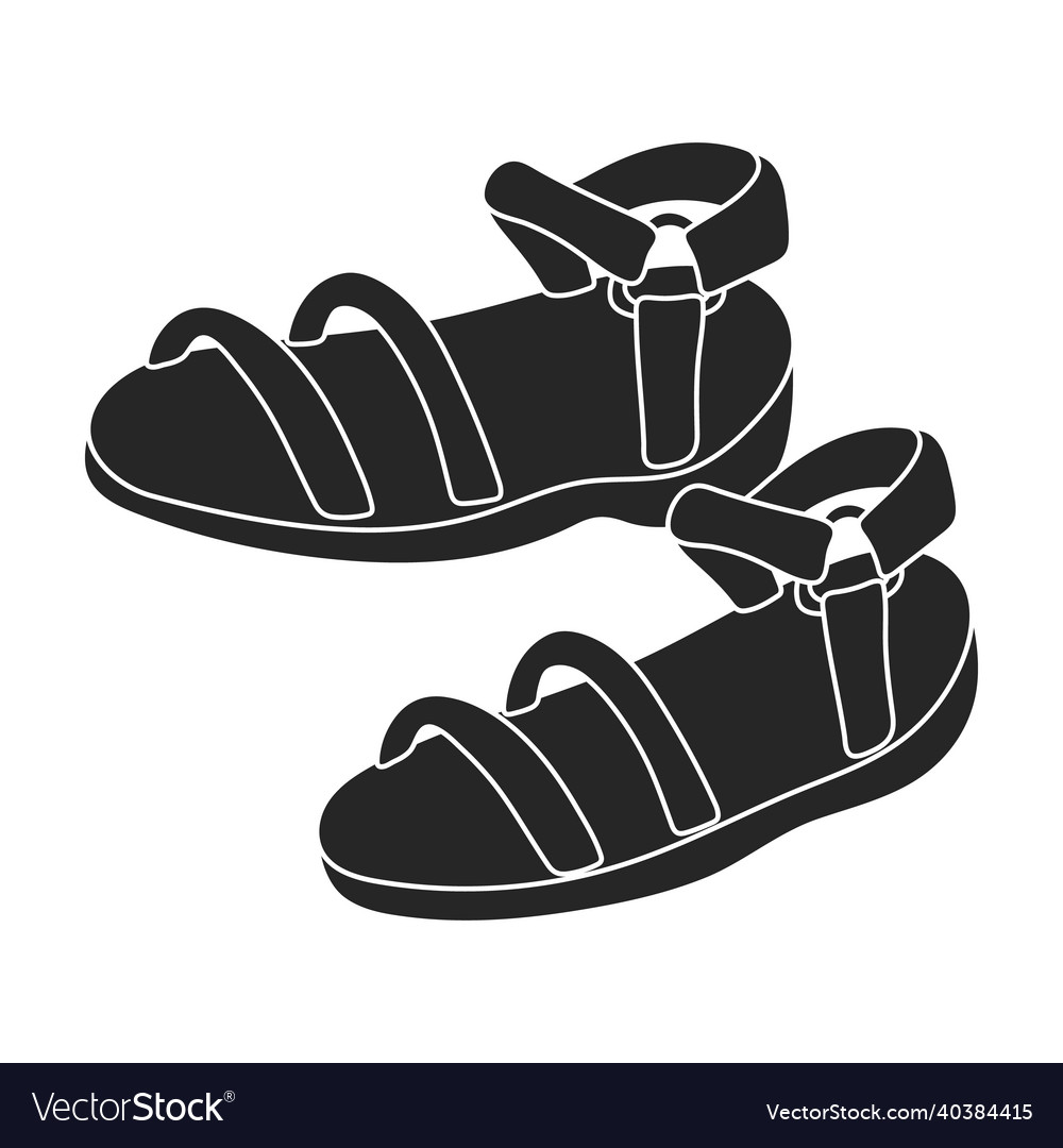 Sandal black icon