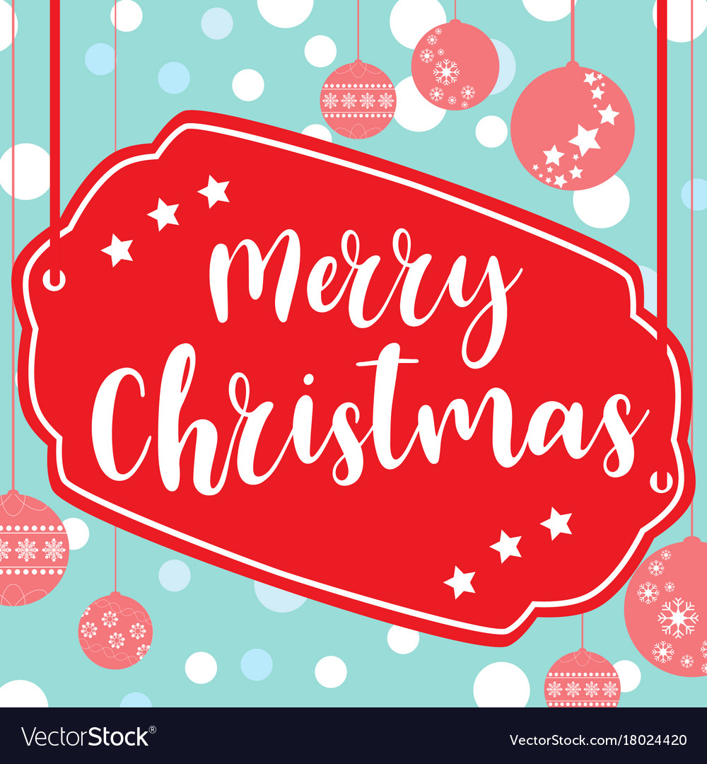 Christmas card template Royalty Free Vector Image