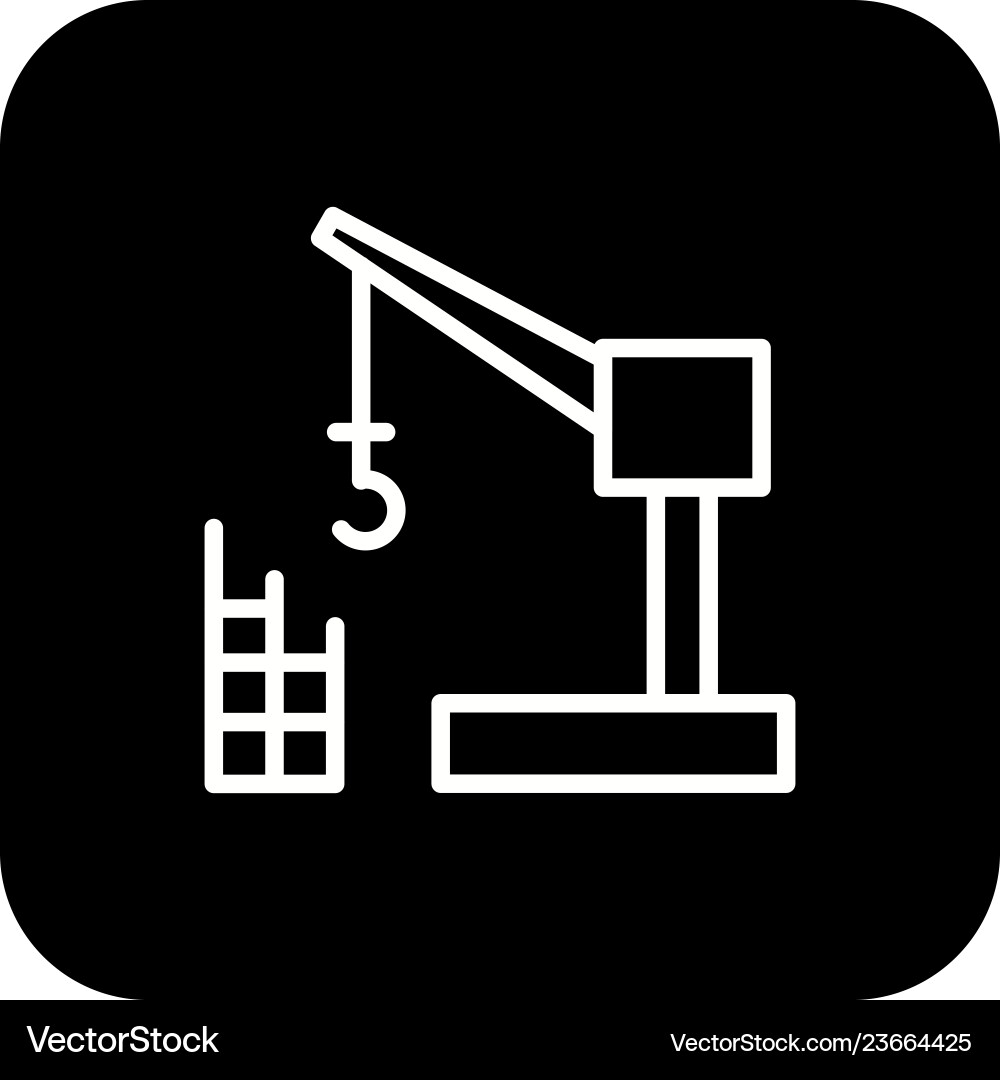 Construction crane Royalty Free Vector Image - VectorStock