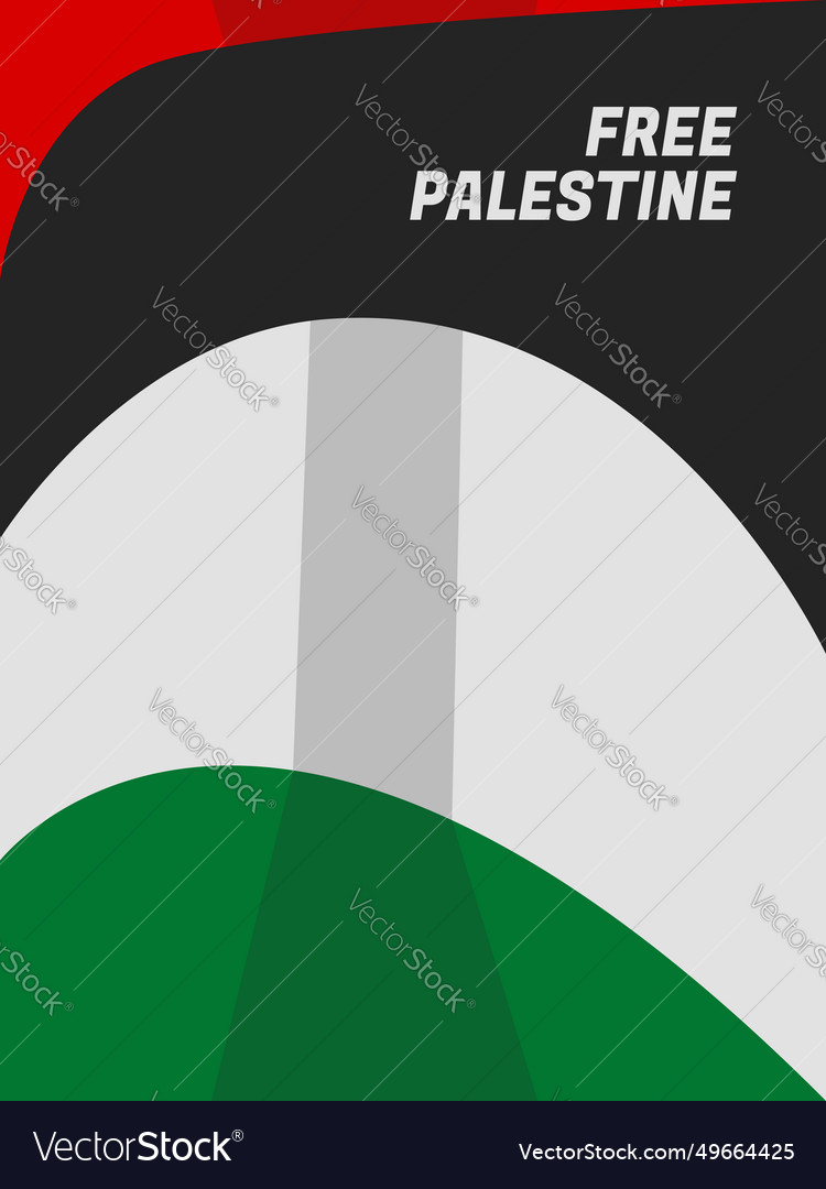 Poster design template about support for palestine