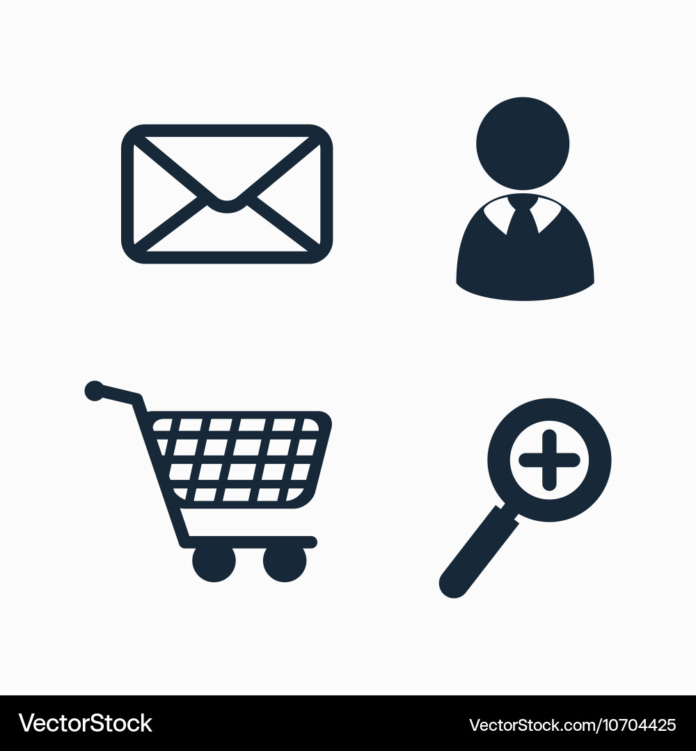 Set Social Media Isolated Design Royalty Free Vector Image