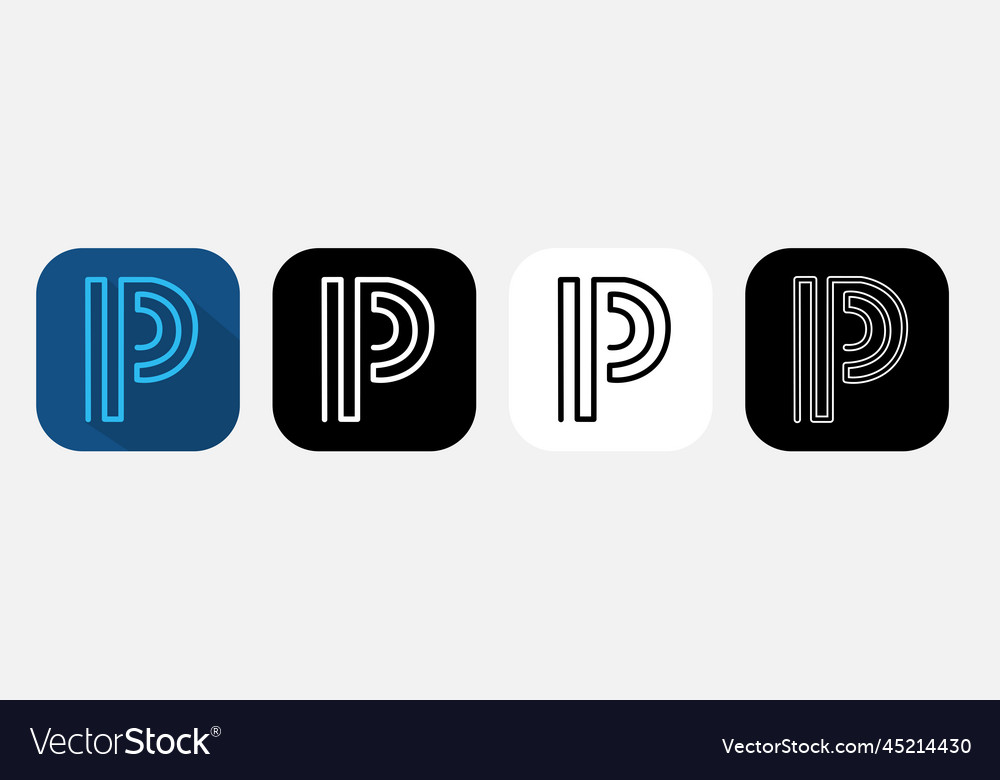 App Icon Powerschool Royalty Free Vector Image