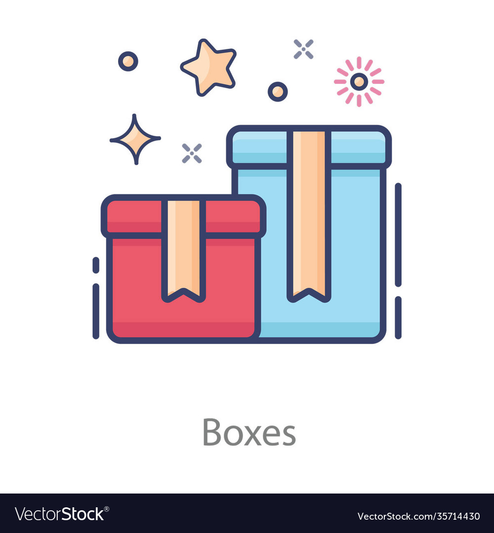 Boxes Royalty Free Vector Image - VectorStock
