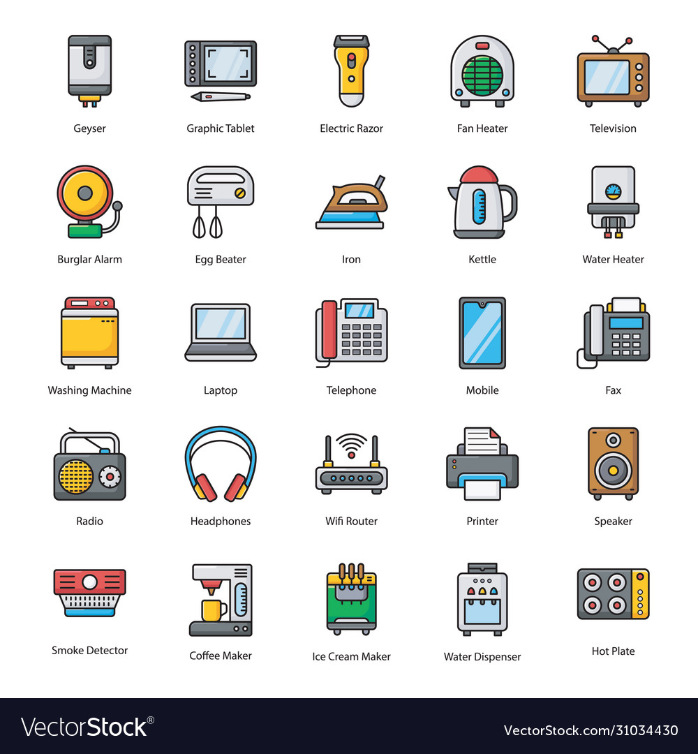 Electronic devices flat set