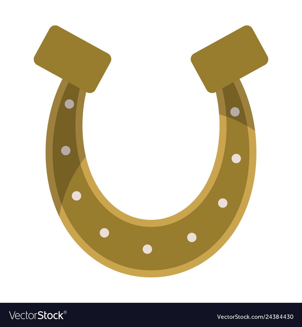 Horseshoe lucky symbol isolated