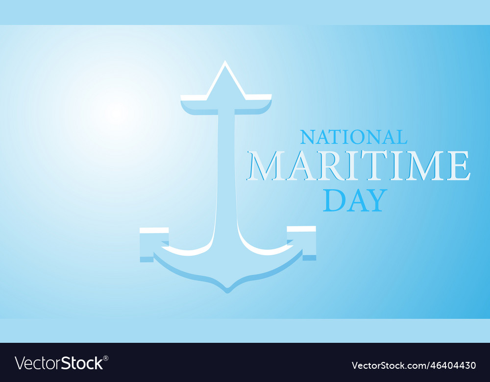 National maritime day Royalty Free Vector Image