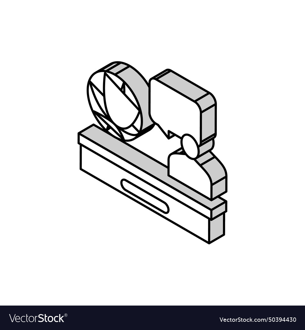 Sport news isometric icon