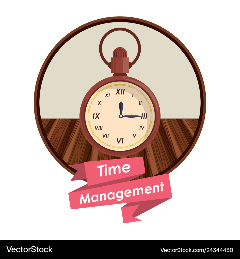 Time management concept Royalty Free Vector Image