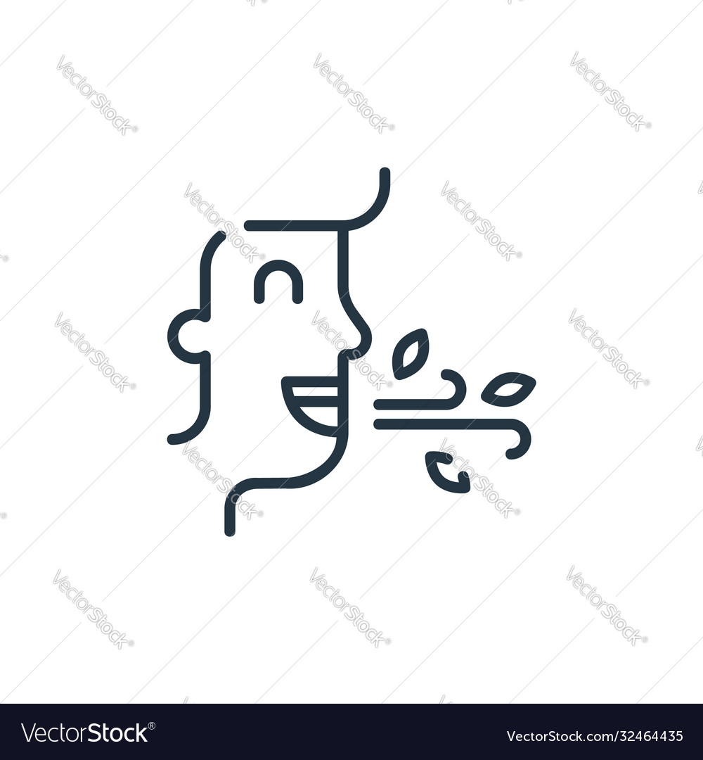 Fresh icon isolated on white background outline Vector Image