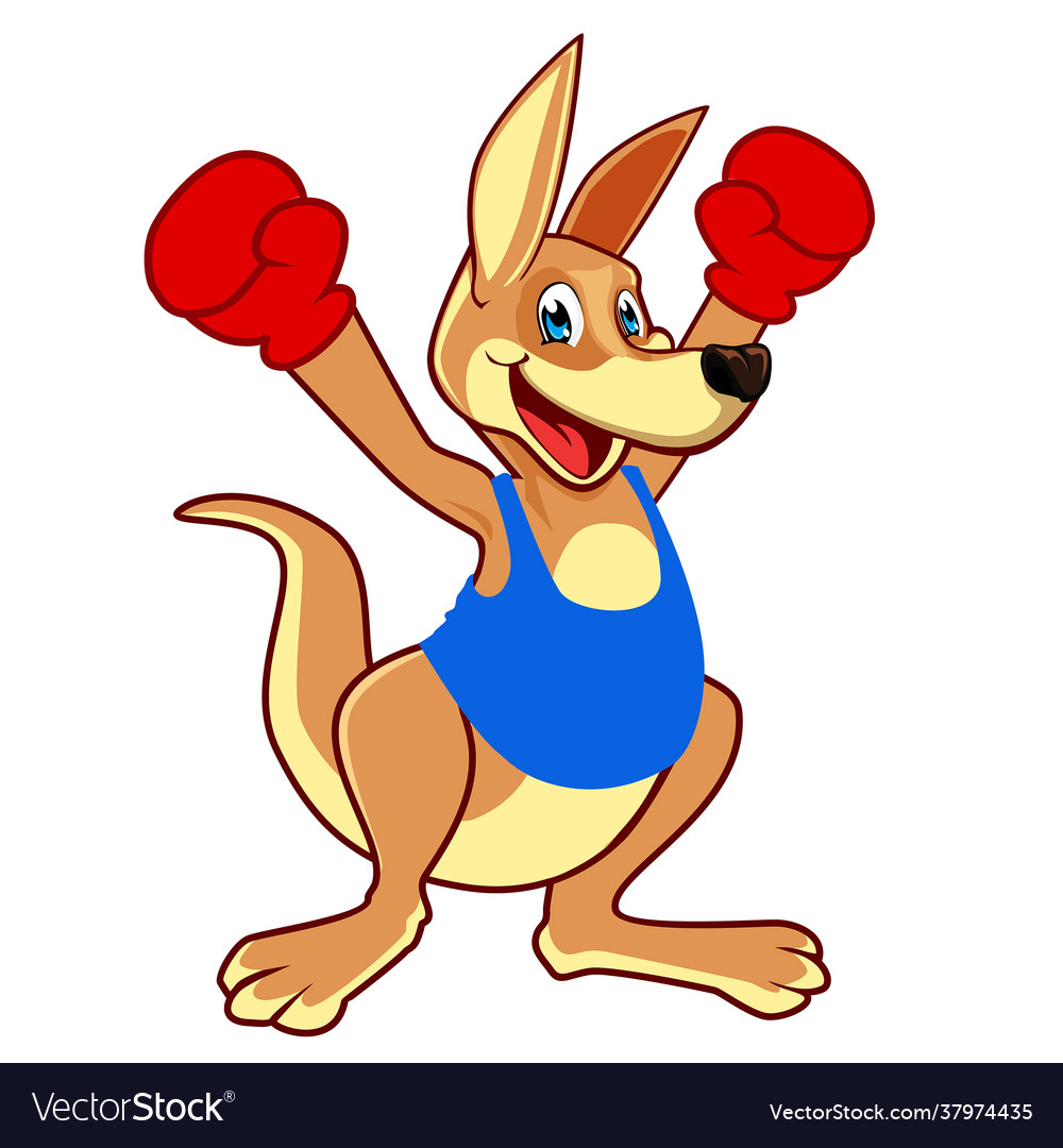 Kangaroo animal cartoon Royalty Free Vector Image