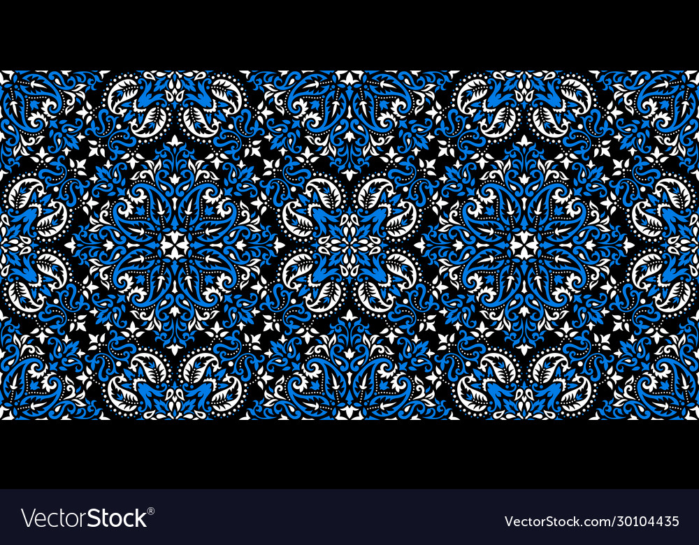 Rectangular seamless bandana print design