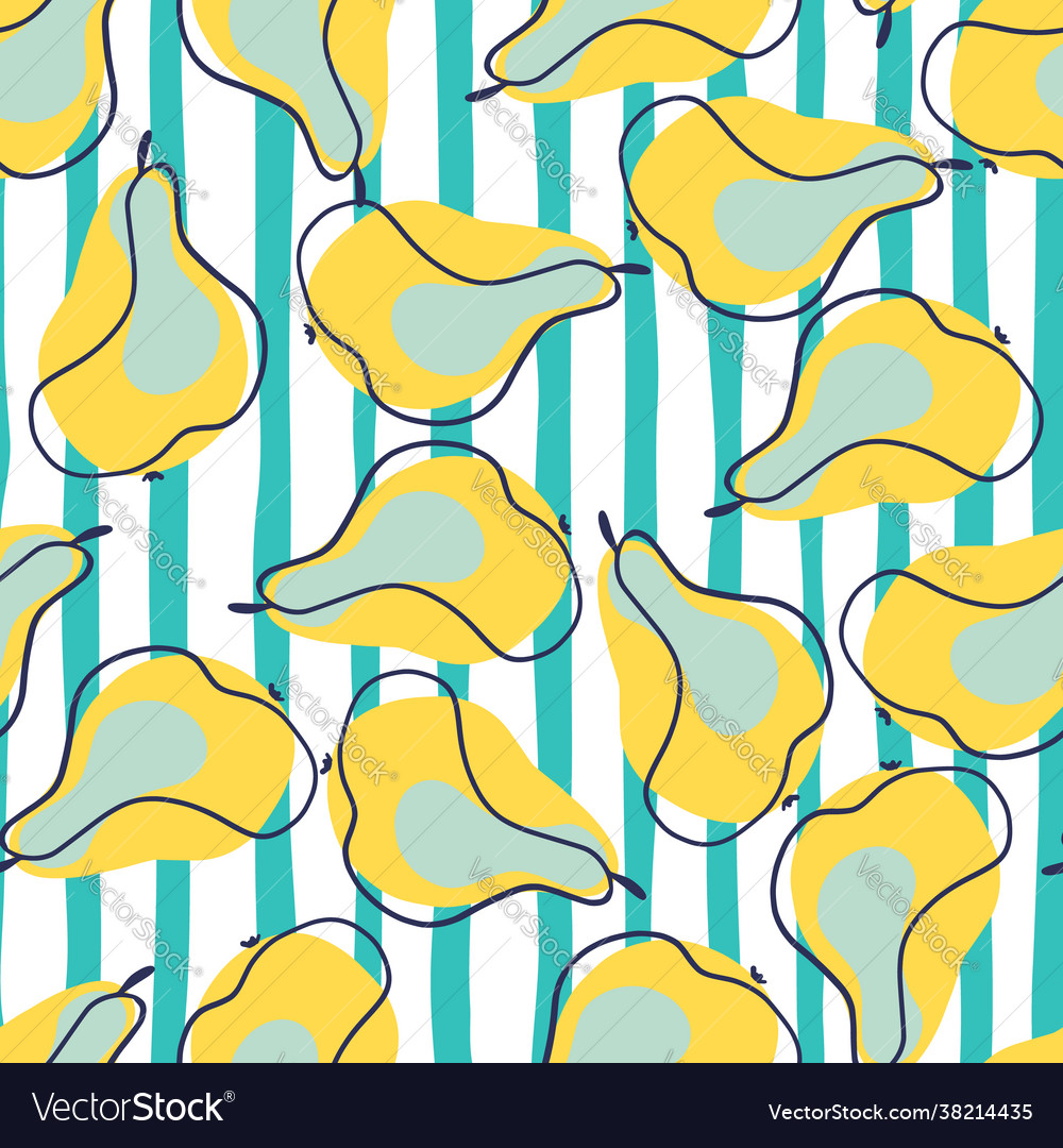 Seamless pattern with abstract blue and yellow