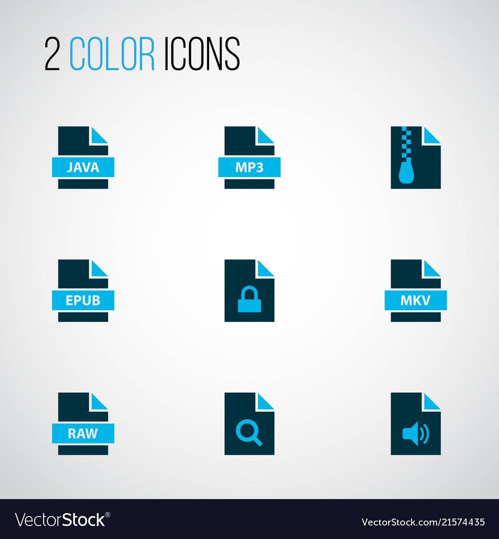 Icon types. Full function Type-c icons.