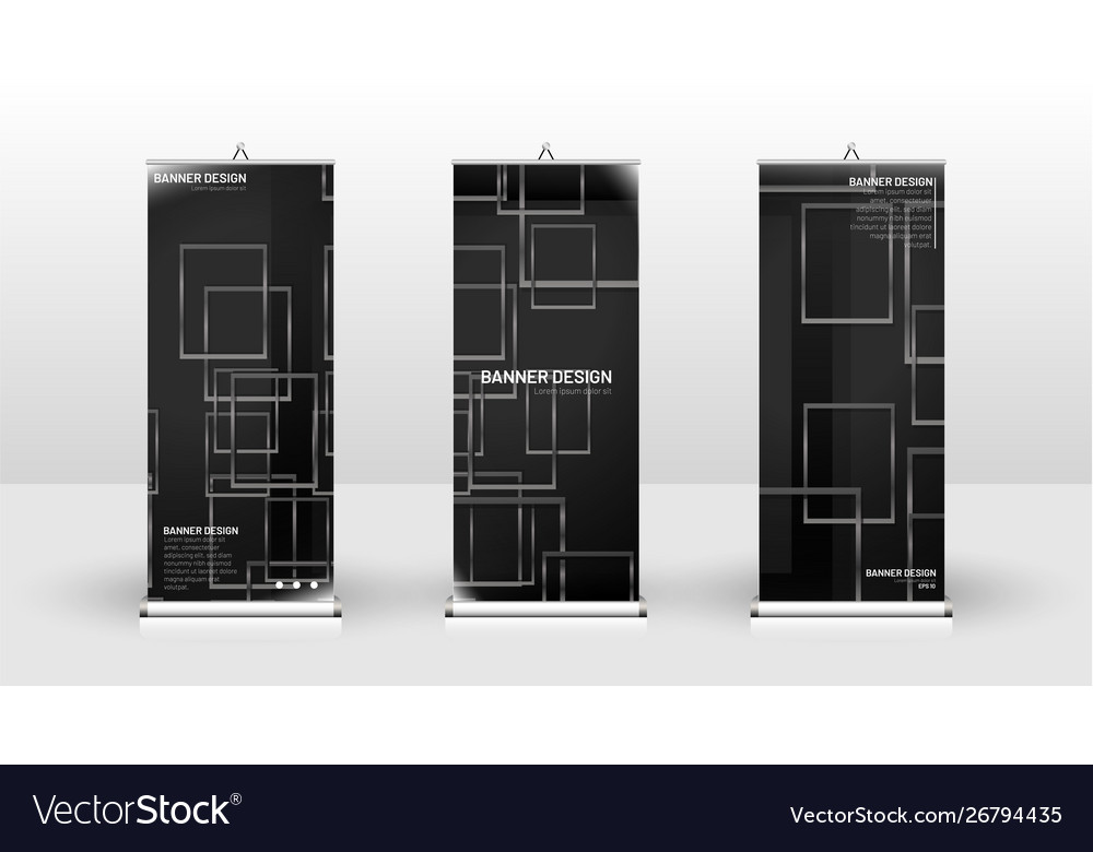 Vertical banner template design can be used Vector Image