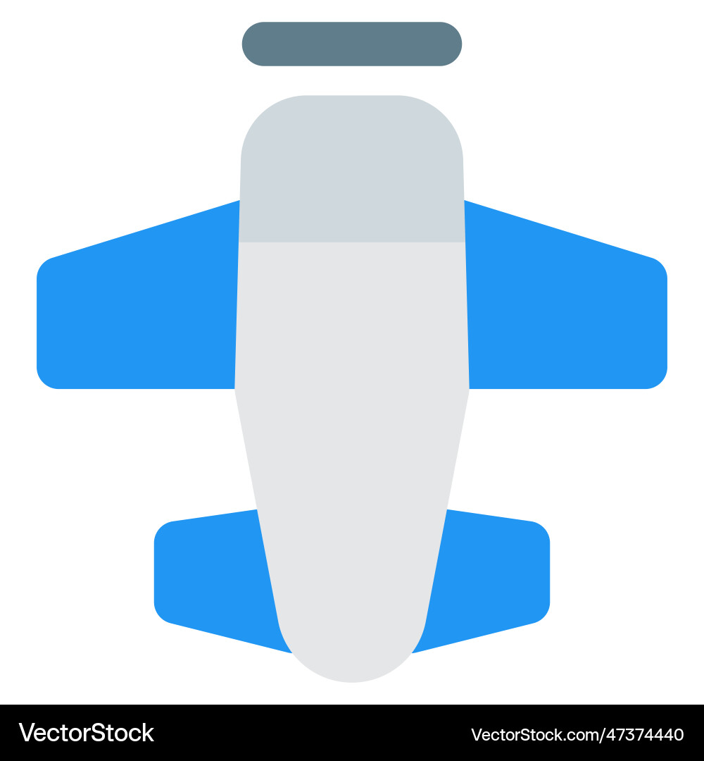 Piston aircraft charter for shorter distances Vector Image