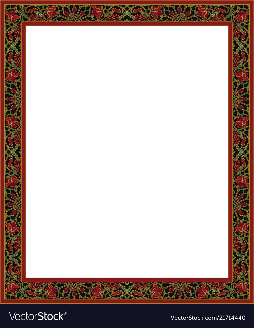 Template for frame Royalty Free Vector Image - VectorStock