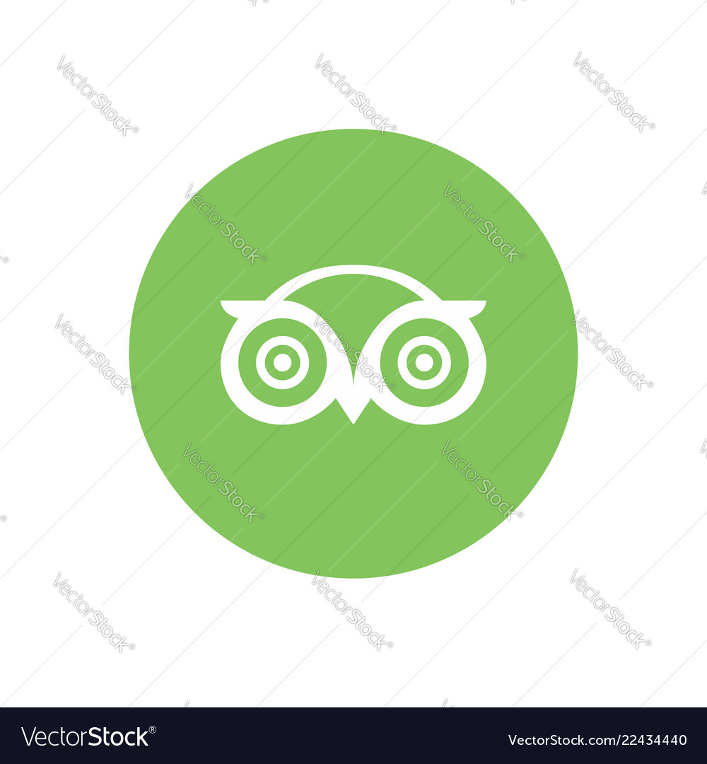 Tripadvisor icon design Royalty Free Vector Image