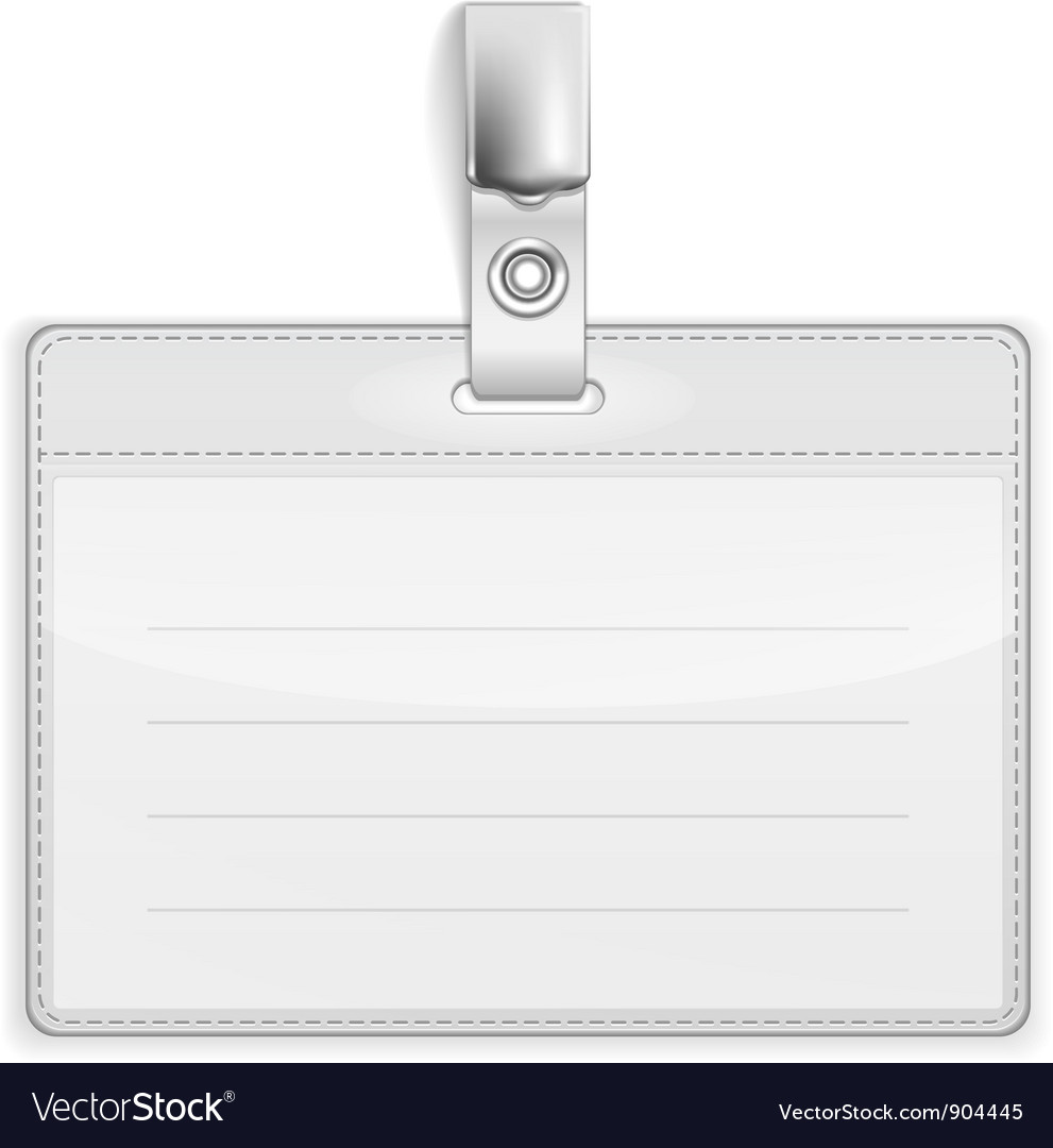 Badge holder Royalty Free Vector Image - VectorStock