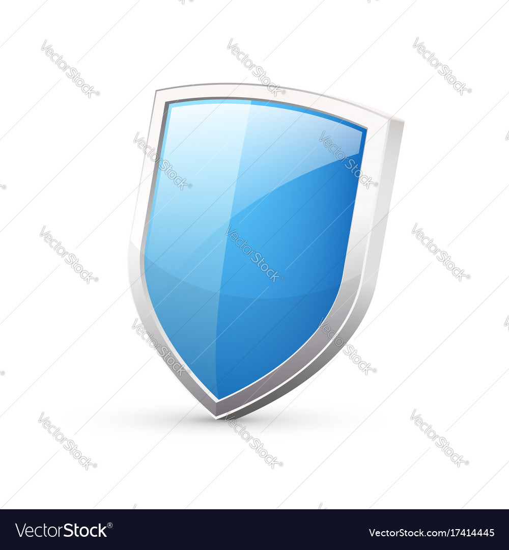 Blue Shield Icon Royalty Free Vector Image - VectorStock