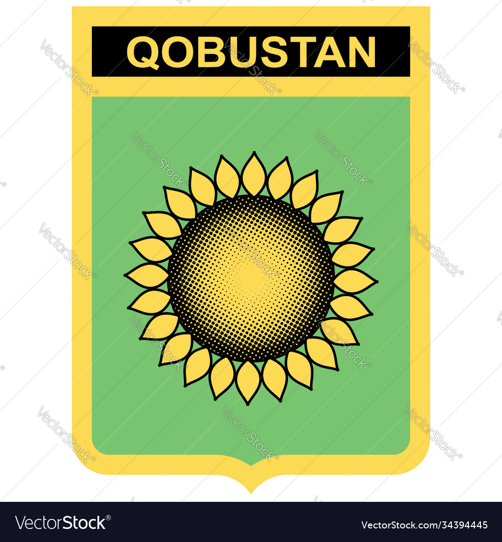 Coat arms gobustan in azerbaijan