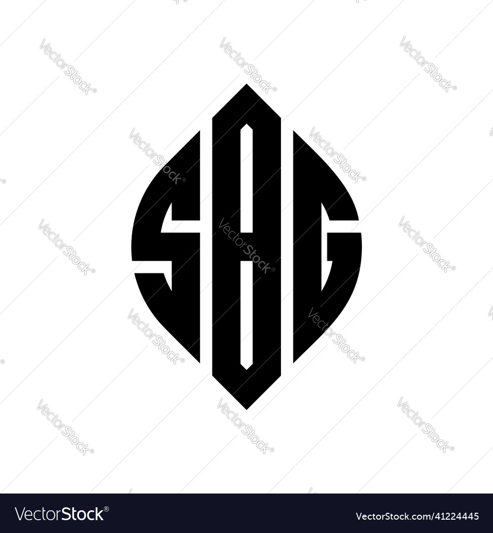 Sbg circle letter logo design