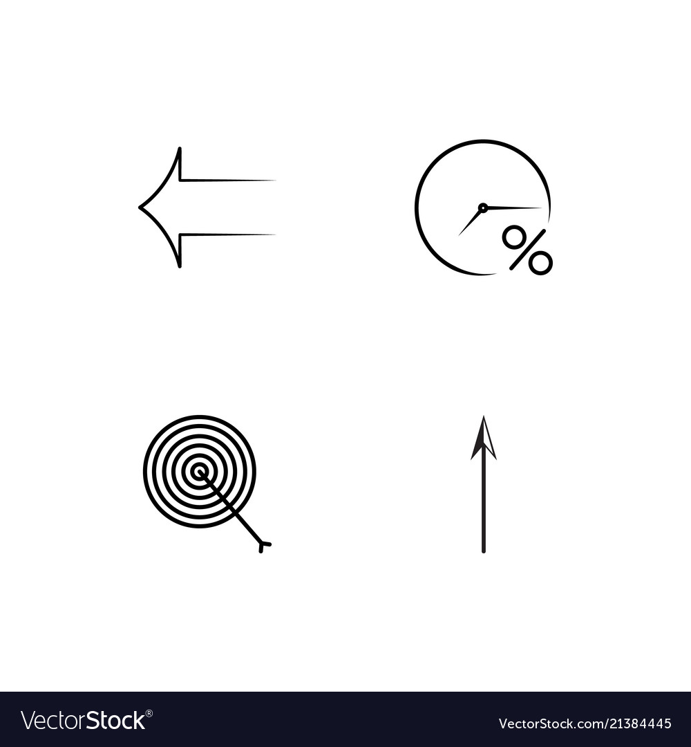 Time linear icons set simple outline