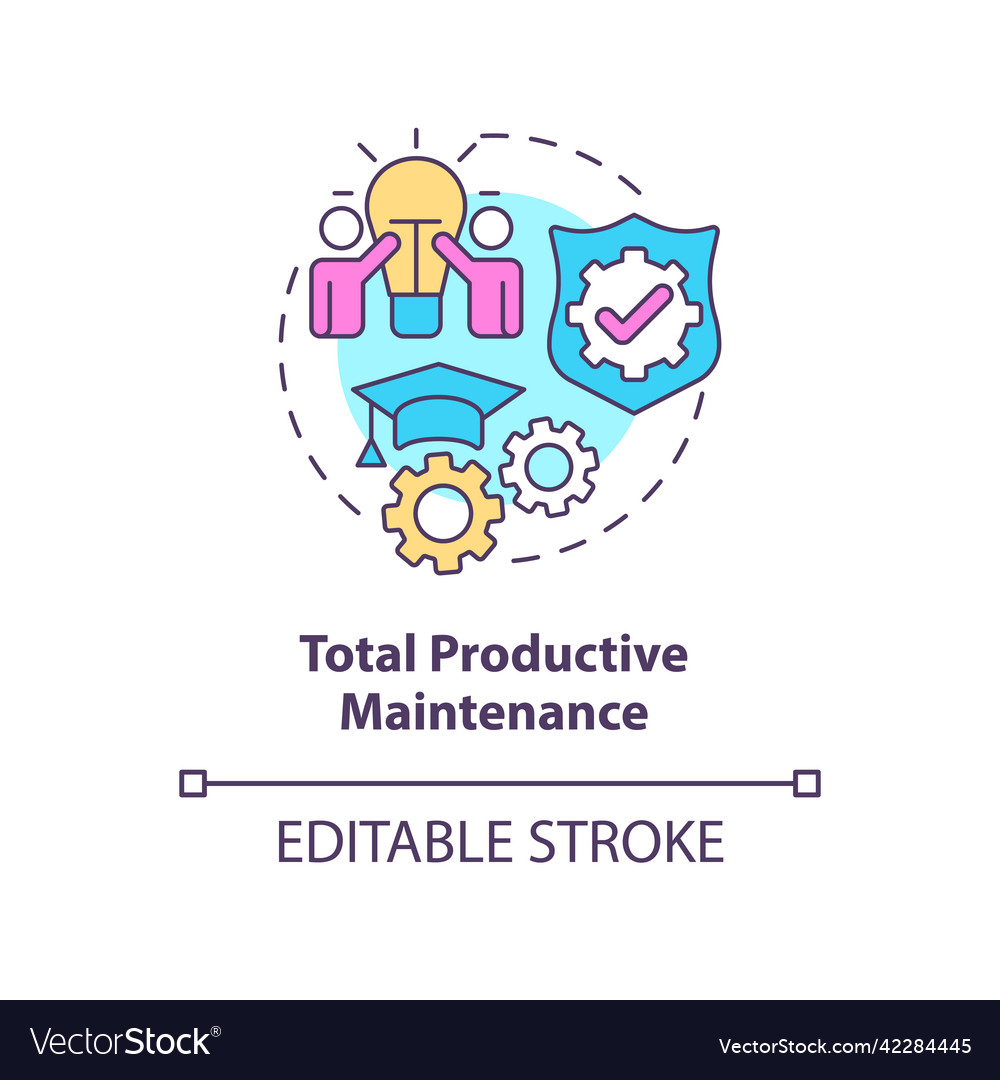 Total Productive Maintenance Concept Icon Vector Image 3974