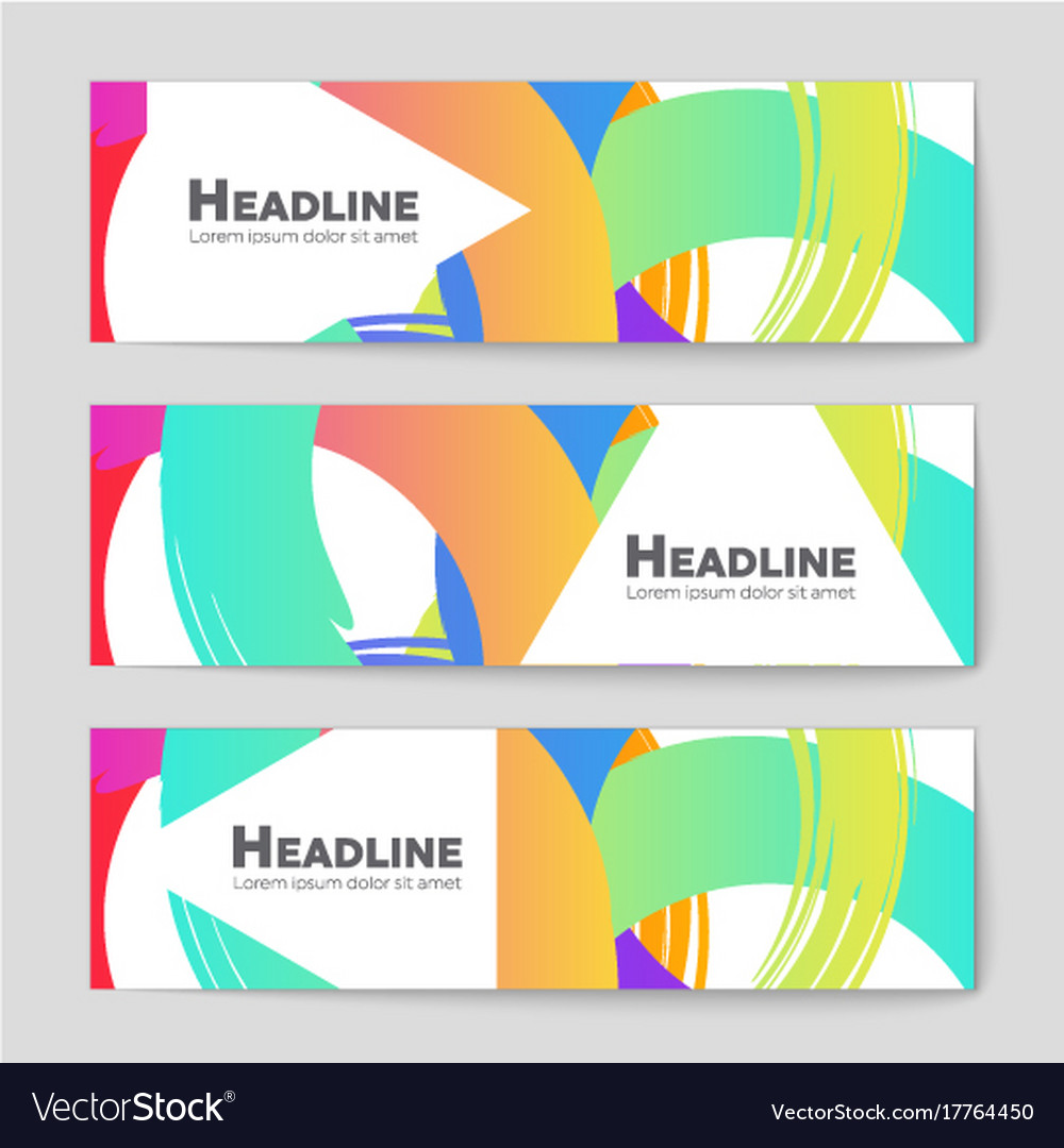 Abstract layout background set for art Royalty Free Vector