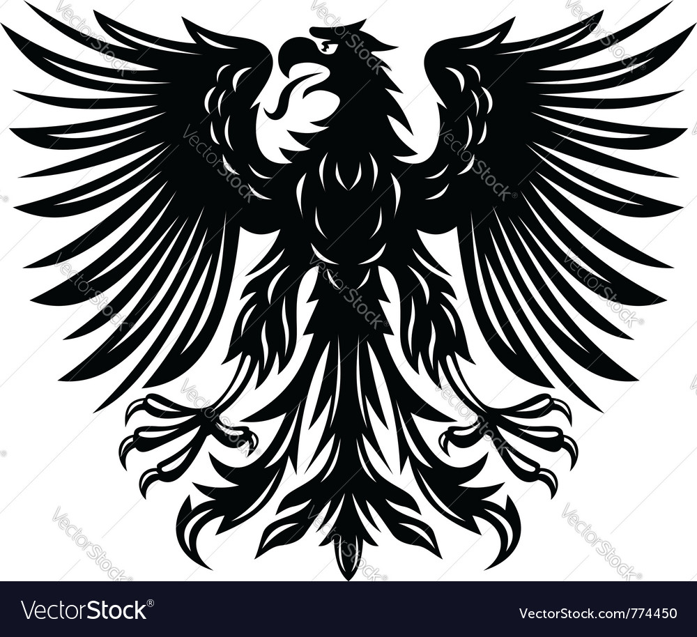 Black eagle Royalty Free Vector Image - VectorStock