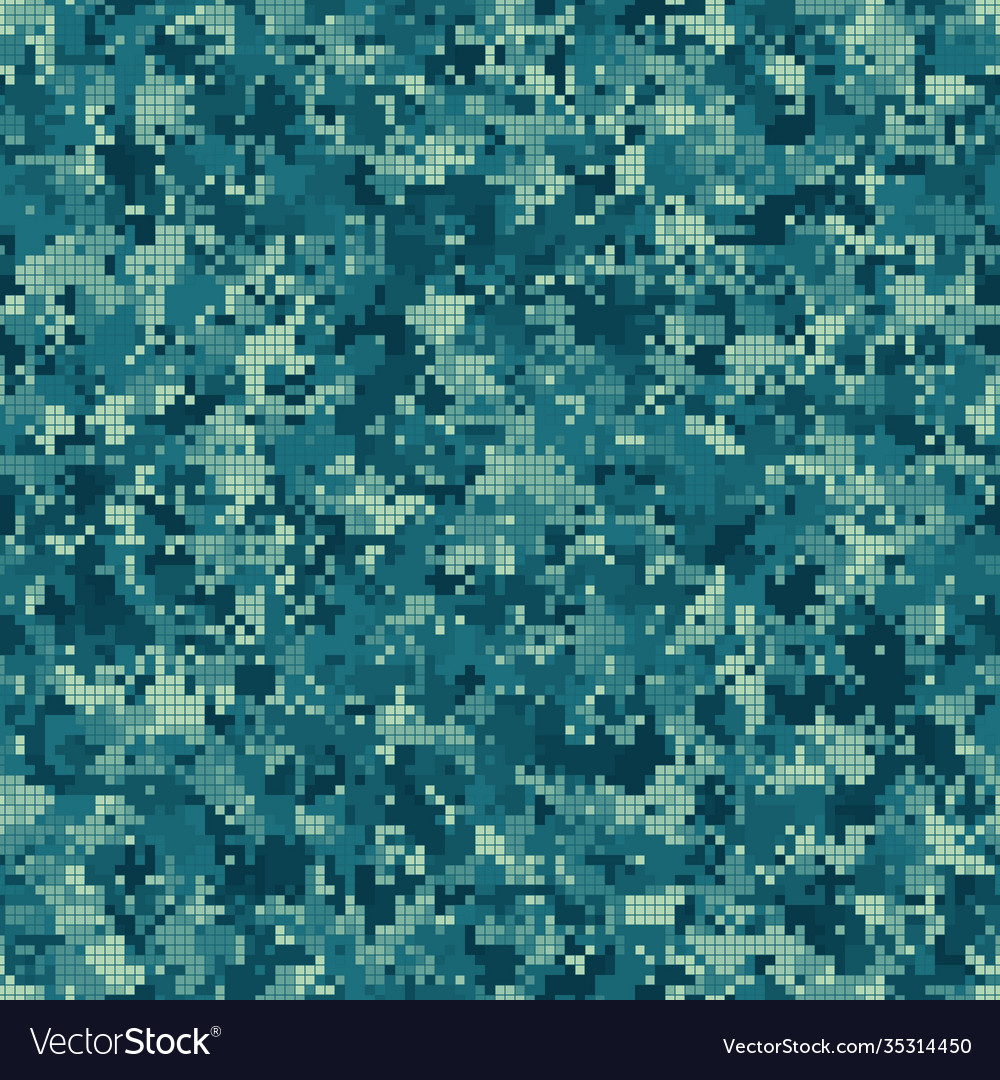 Digital camouflage seamless pattern military Vector Image