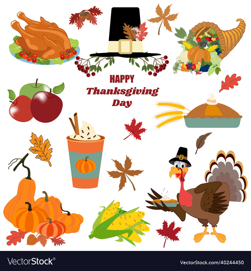 Happy thanksgiving day Royalty Free Vector Image