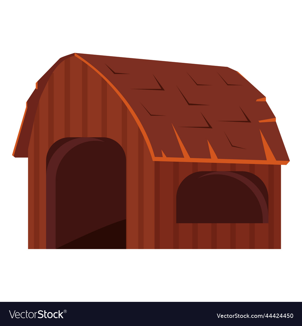 Isolated colored wooden farm building icon