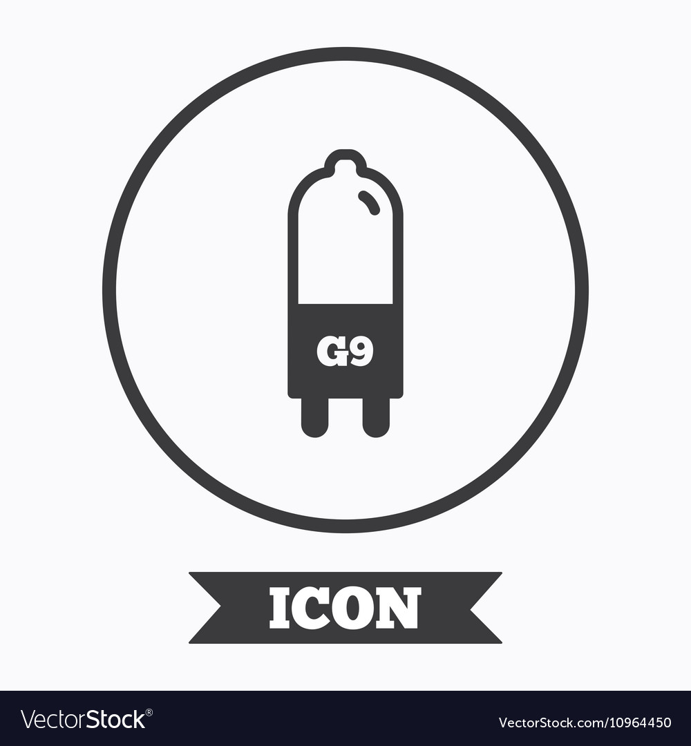 Glühbirne Icon Lampe g9 Sockel Symbol