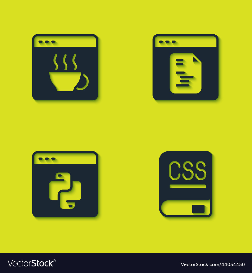 Set software books about programming python vector image Set software books about programming python