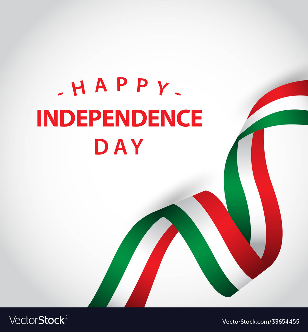 Happy Italy Independent Day Template Design Vector Image