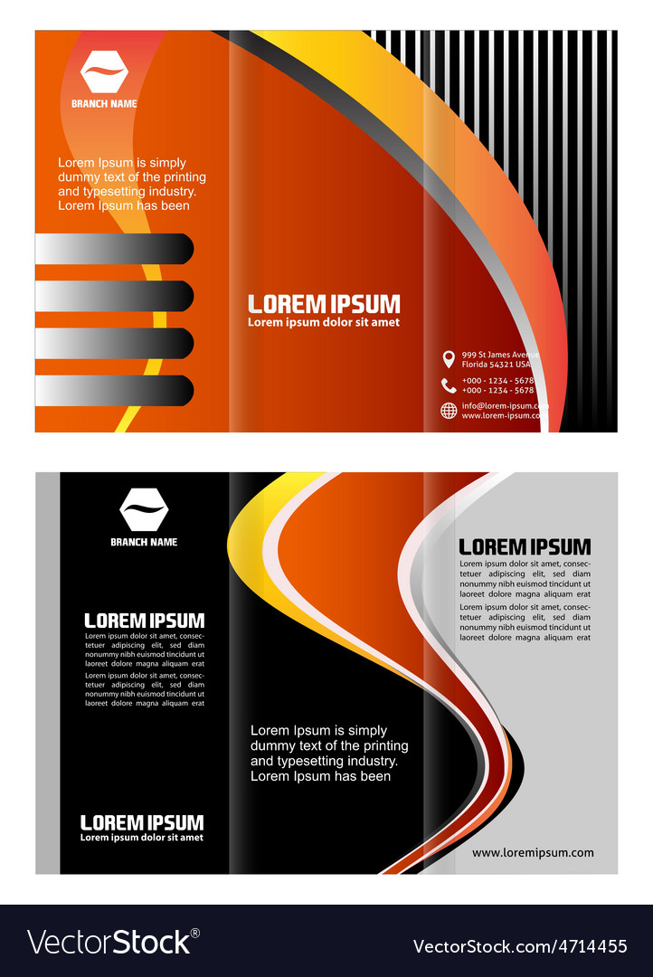 professional business three fold