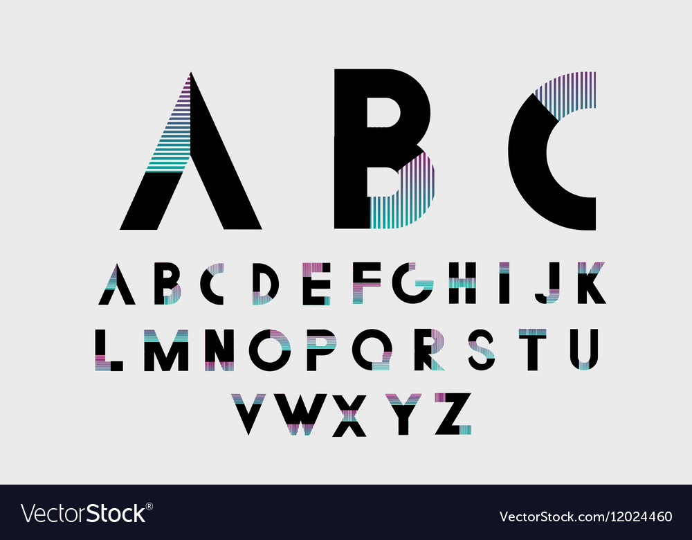 Schwarze alphabetische Schrift